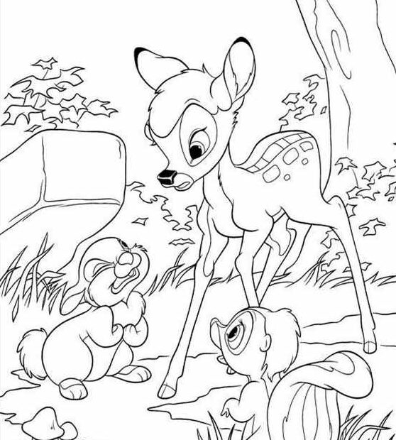 Bambi kolorowanki